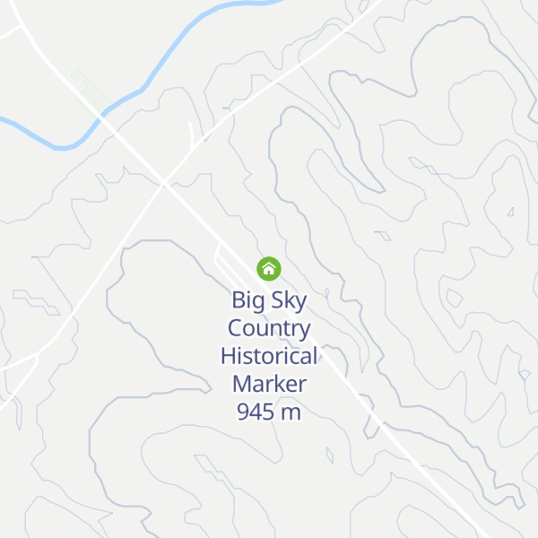 Map of Big Sky Country Historical Marker