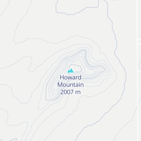 Map of Howard Mountain