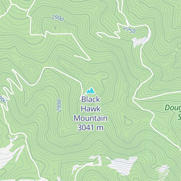 Map of Black Hawk Mountain