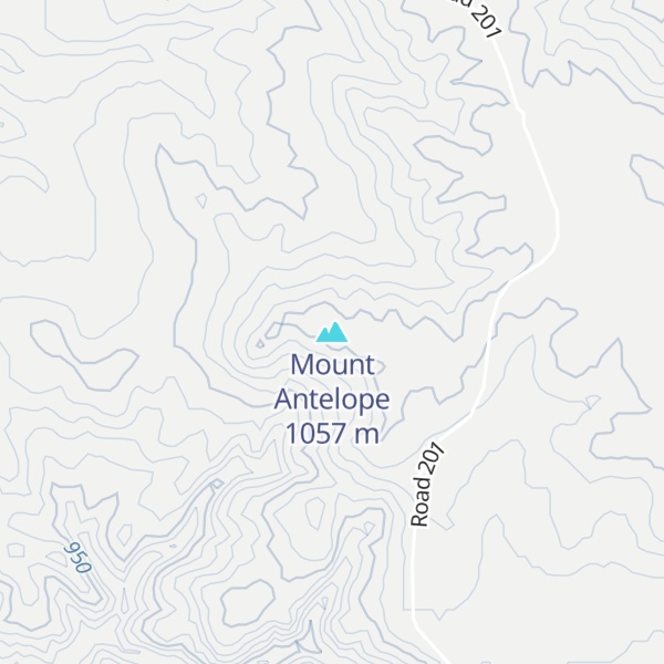 Map of Mount Antelope