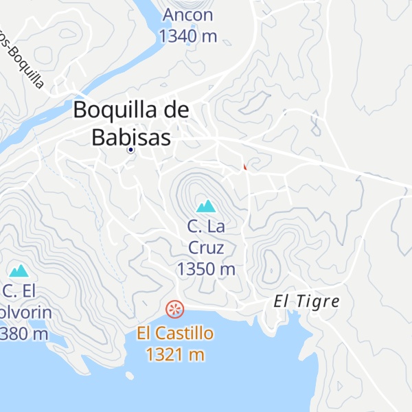 Map of C. La Cruz