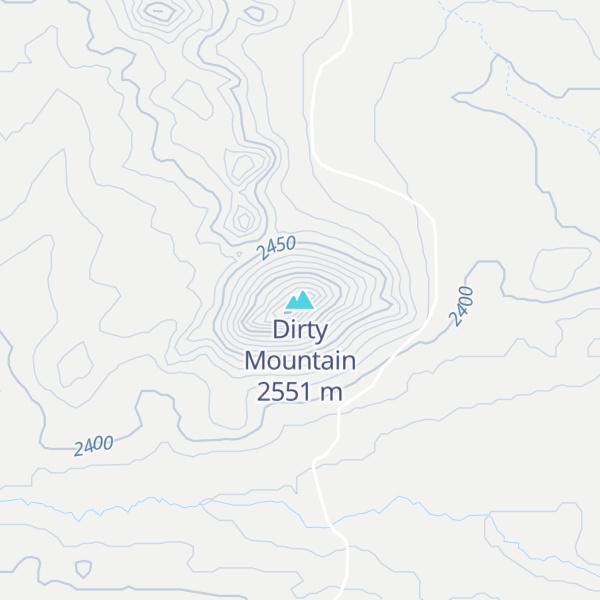Map of Dirty Mountain