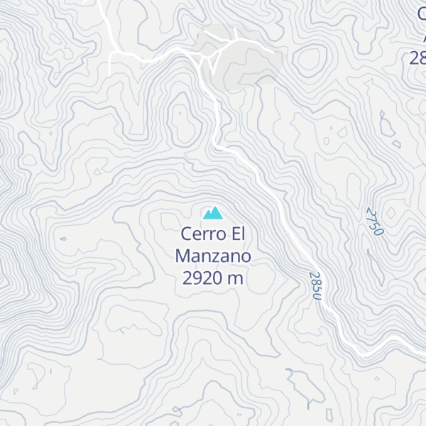 Map of Cerro El Manzano