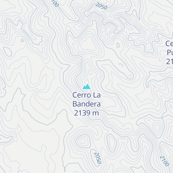 Map of Cerro La Bandera