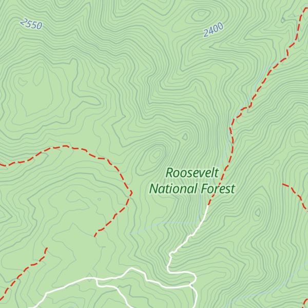 Map of Walker Mountain