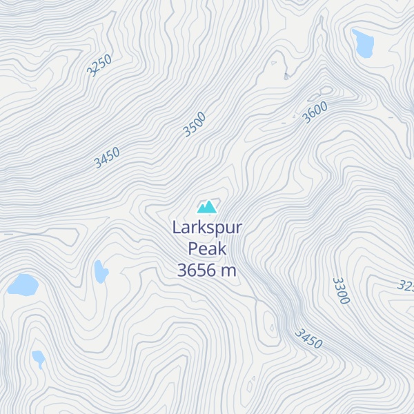 Map of Larkspur Peak