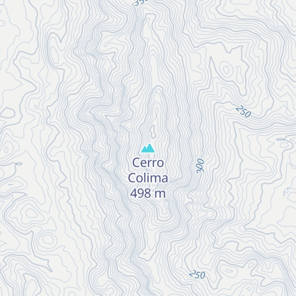 Map of Cerro Colima