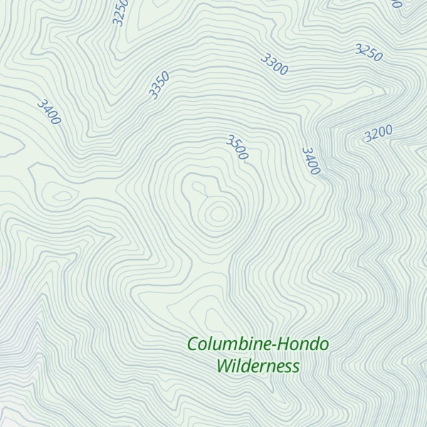 Map of Relica Peak