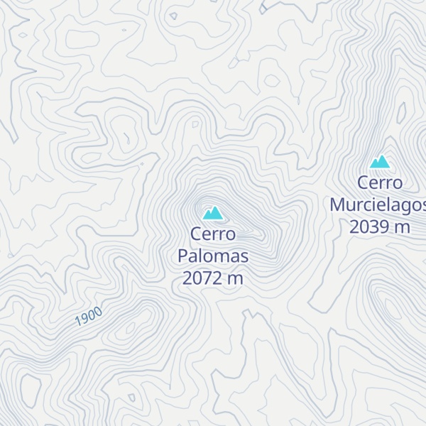 Map of Cerro Palomas