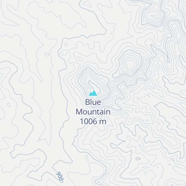 Map of Blue Mountain
