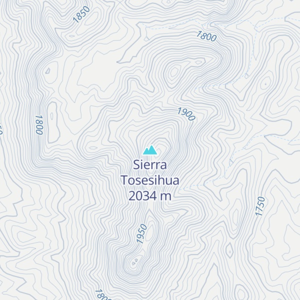 Map of Sierra Tosesihua