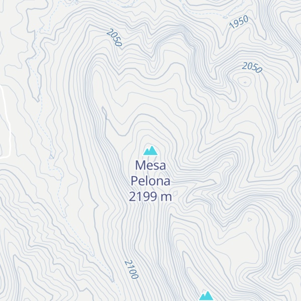 Map of Mesa Pelona