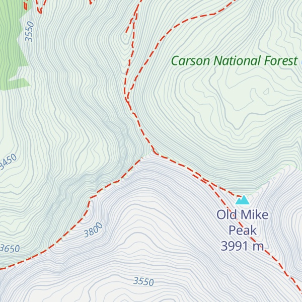 Map of Simpson Peak