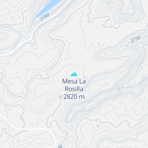 Map of Mesa La Rosilla