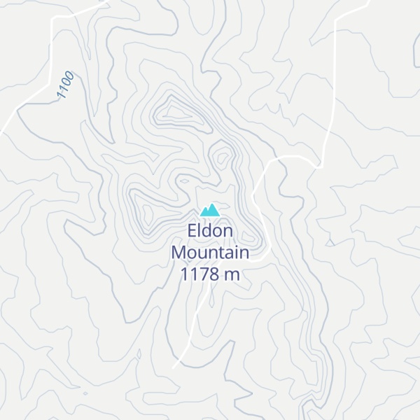 Map of Eldon Mountain