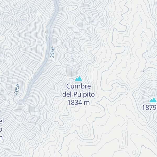 Map of Cumbre del Pulpito