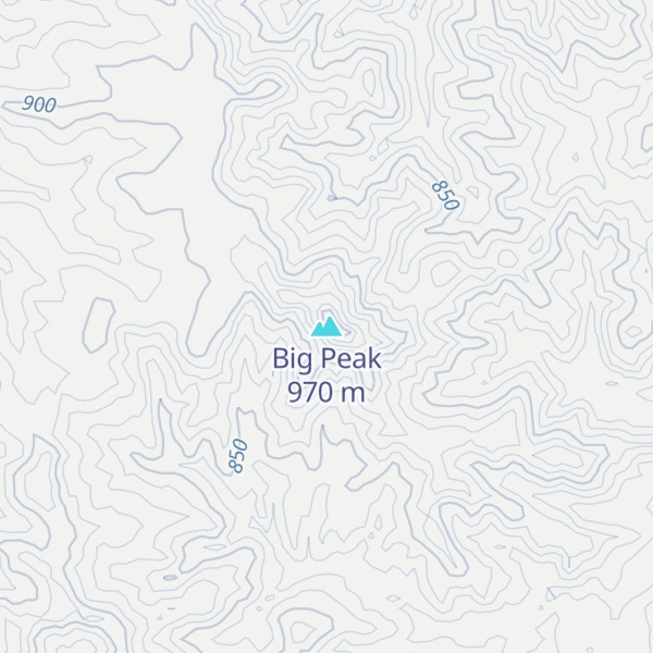 Map of Big Peak
