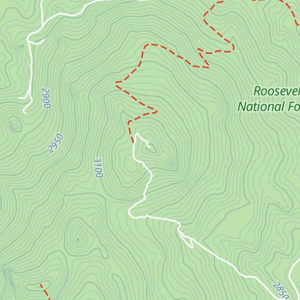 Map of Starr Peak