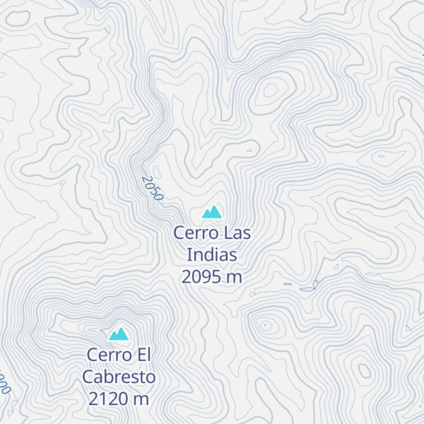 Map of Cerro Las Indias