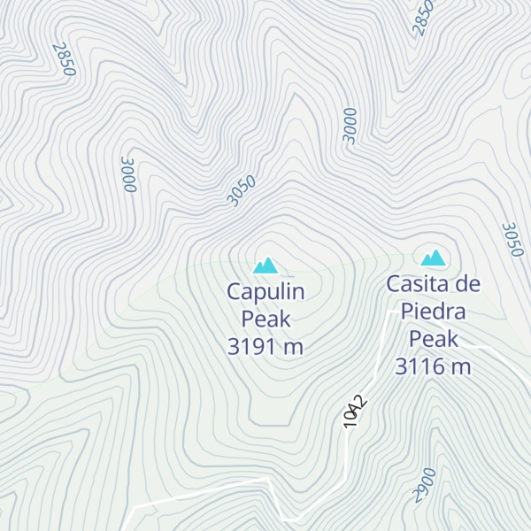 Map of Capulin Peak