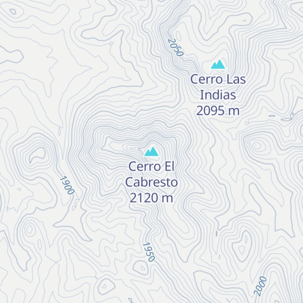Map of Cerro El Cabresto