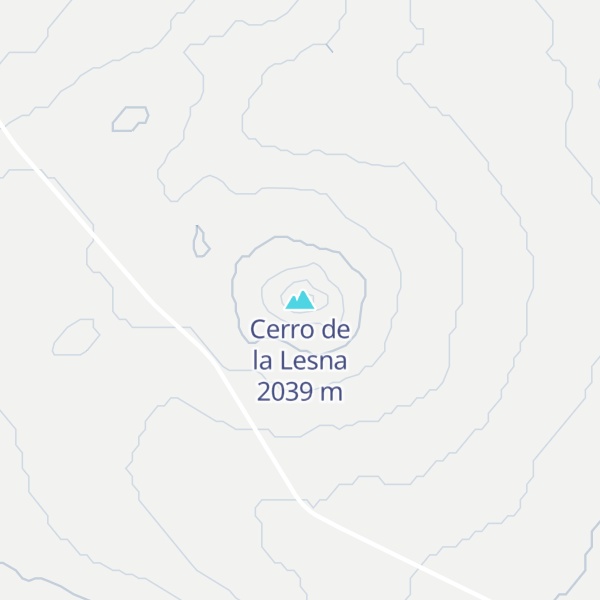 Map of Cerro de la Lesna
