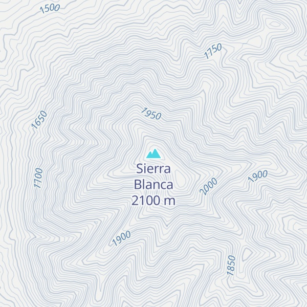 Map of Sierra Blanca