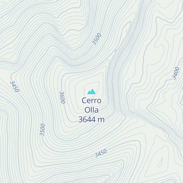 Map of Cerro Olla