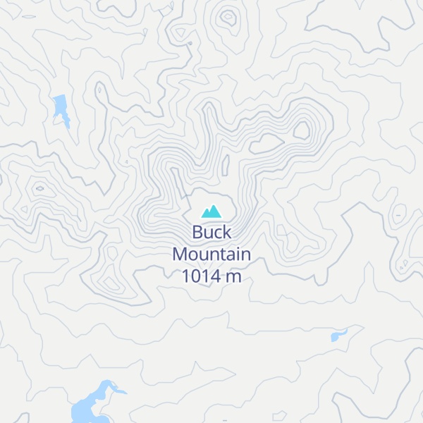 Map of Buck Mountain