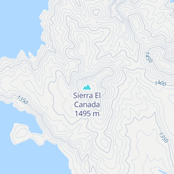 Map of Sierra El Canada