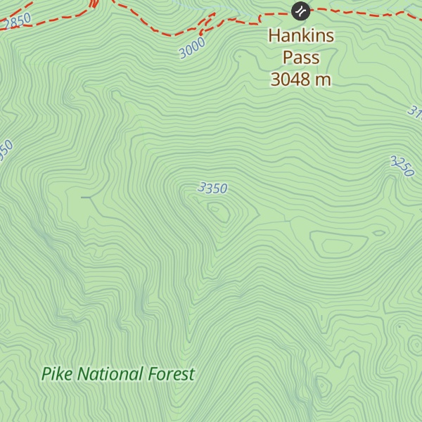 Map of South Tarryall Peak