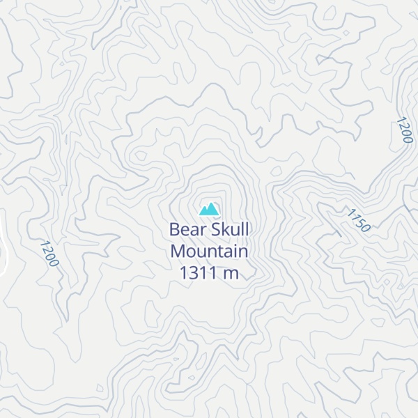 Map of Bear Skull Mountain