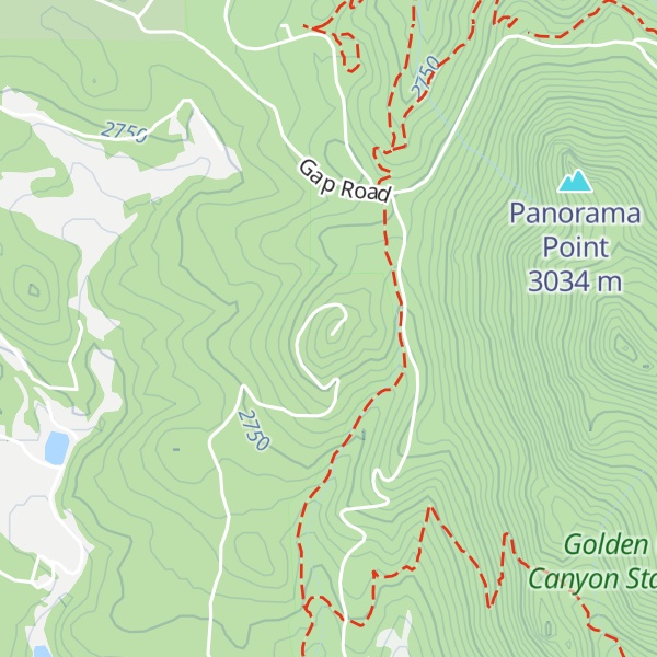 Map of Mount Thomas