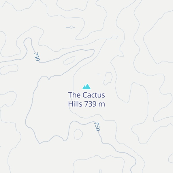 Map of The Cactus Hills
