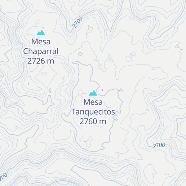 Map of Mesa Tanquecitos