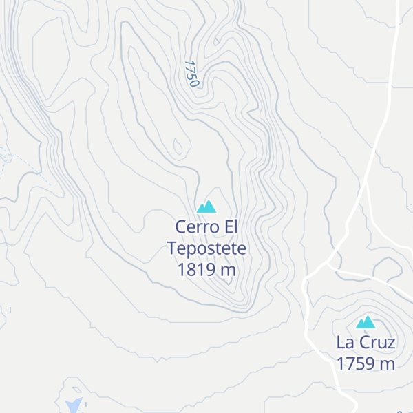 Map of Cerro El Tepostete