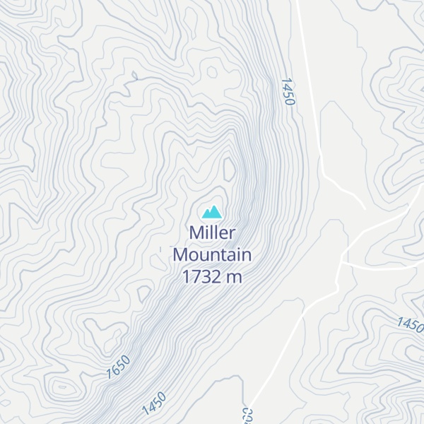 Map of Miller Mountain