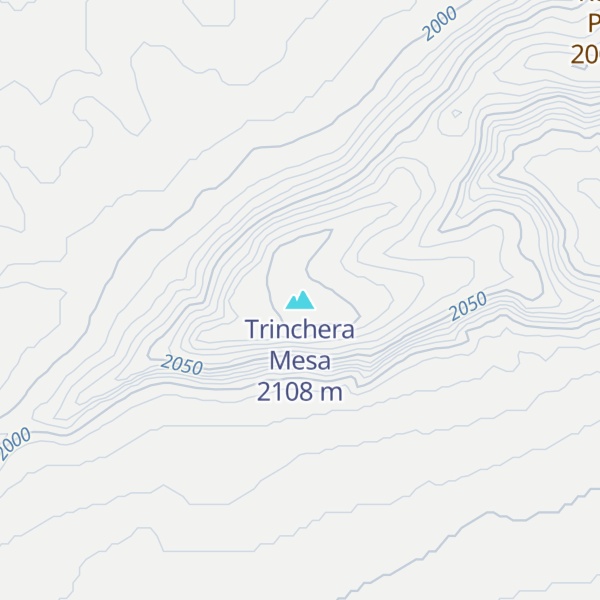 Map of Trinchera Mesa