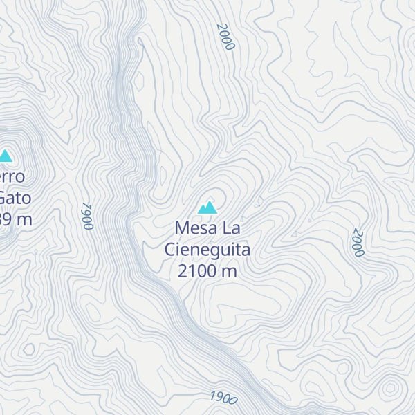 Map of Mesa La Cieneguita
