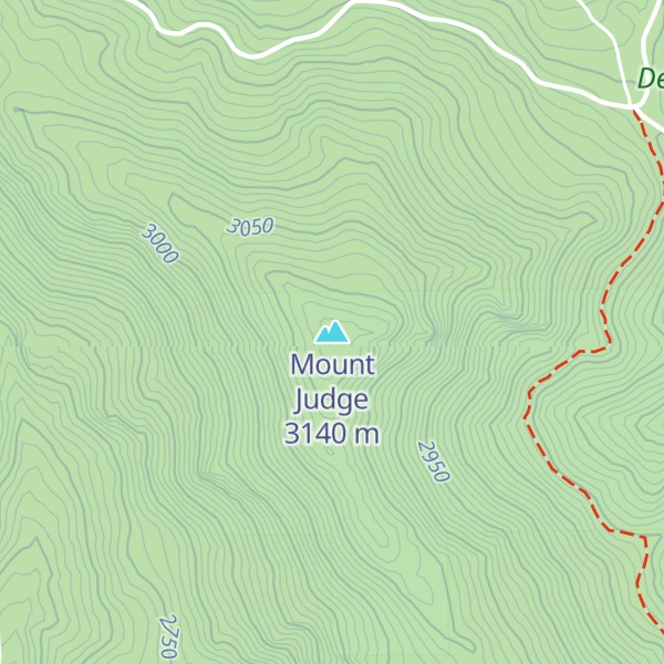 Map of Mount Judge