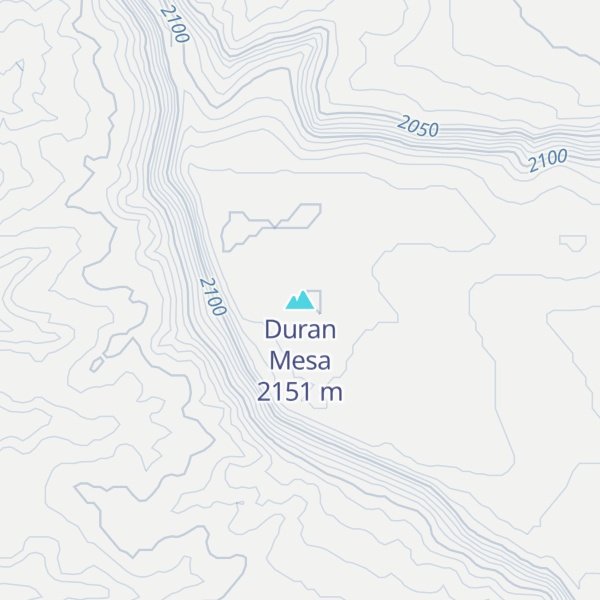 Map of Duran Mesa