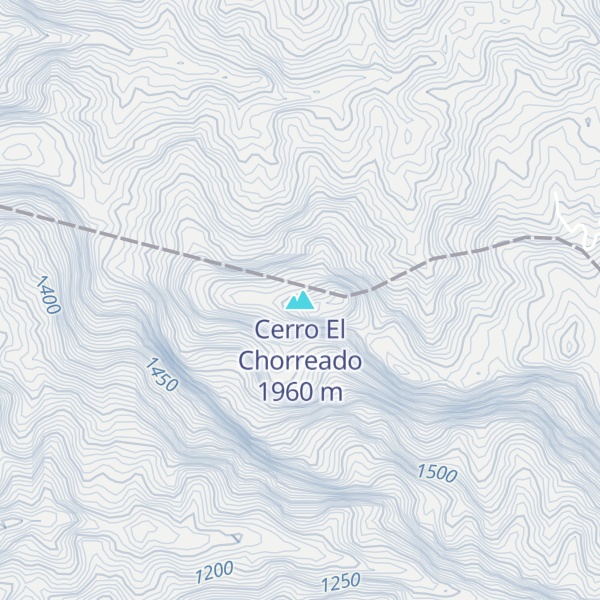 Map of Cerro El Chorreado