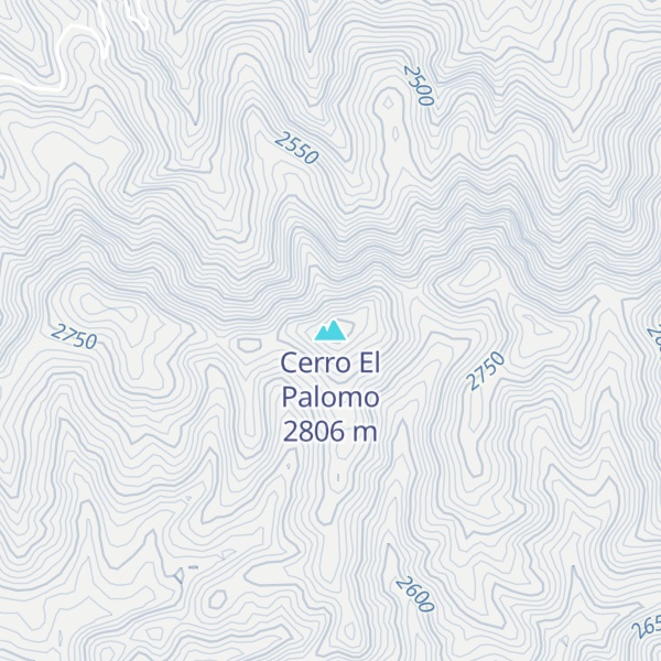 Map of Cerro El Palomo