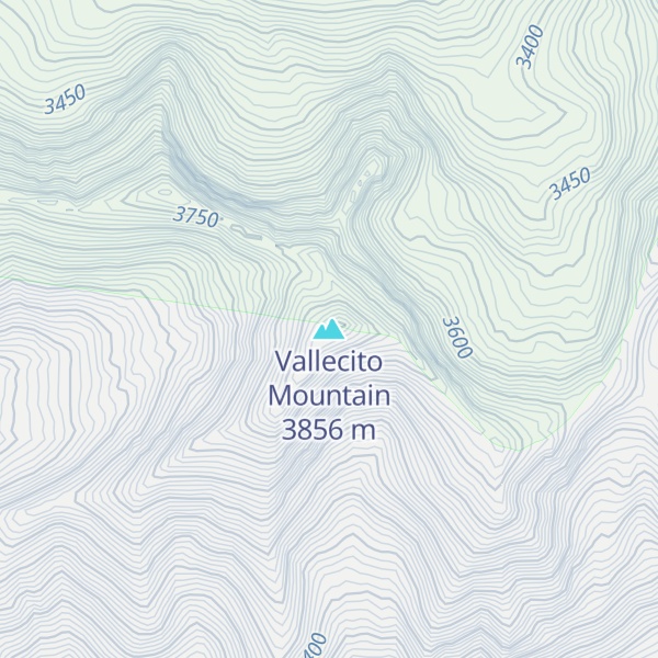 Map of Vallecito Mountain