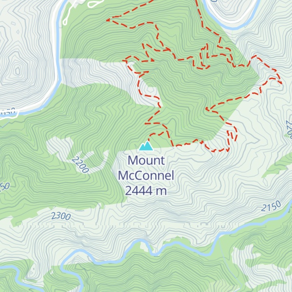 Map of Mount McConnel