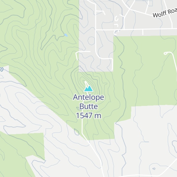 Map of Antelope Butte