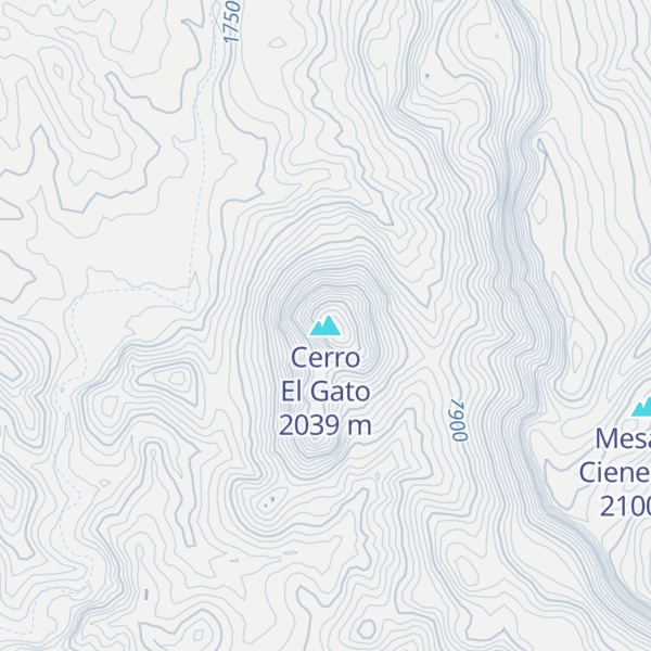 Map of Cerro El Gato