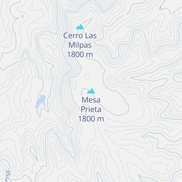 Map of Mesa Prieta