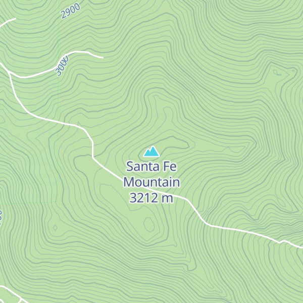 Map of Santa Fe Mountain