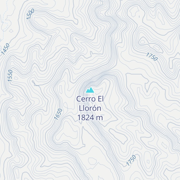 Map of Cerro El Llorón